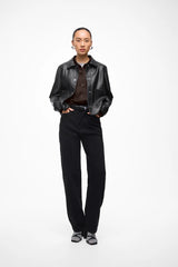 Vila Enna Ravenna L/S Balloon Shirt - Coffee Bean