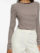 Vila Avera O-Neck L/S Top - Coffee Bean