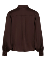Vila Enna Ravenna L/S Balloon Shirt - Coffee Bean