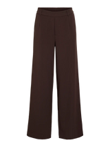 Vila Varone HW Wide Pant - Coffee Bean