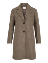 Vila Claudia Button Coat - Falcon