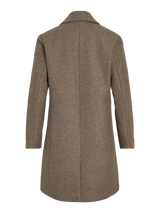 Vila Claudia Button Coat - Falcon