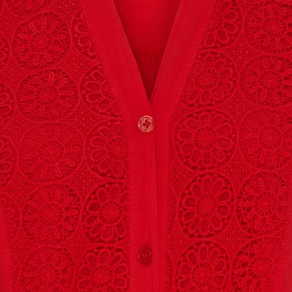 Marta Margherita Shirt - Poppy Red