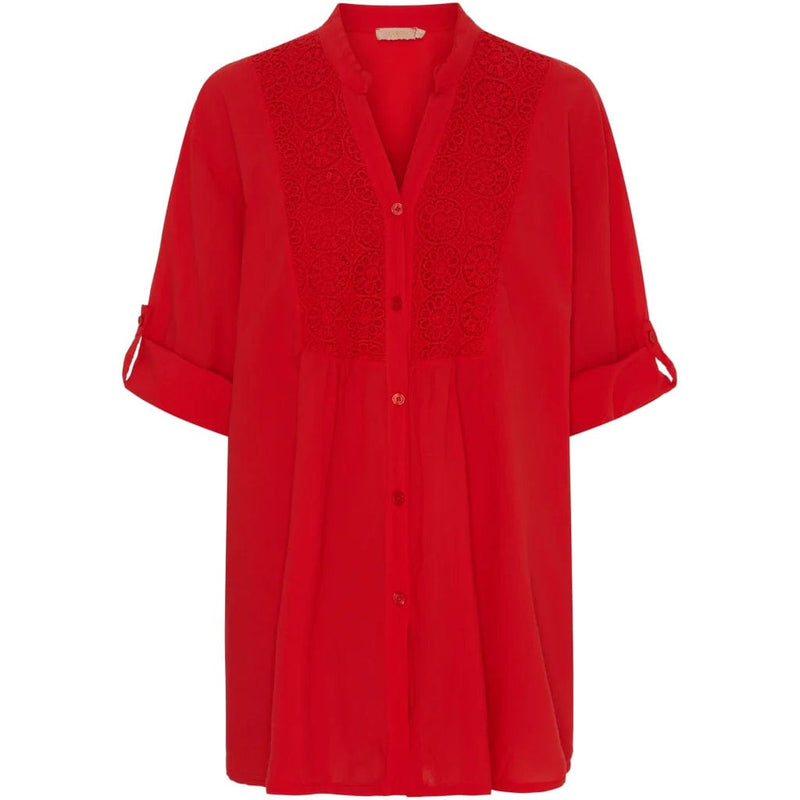 Marta Margherita Shirt - Poppy Red