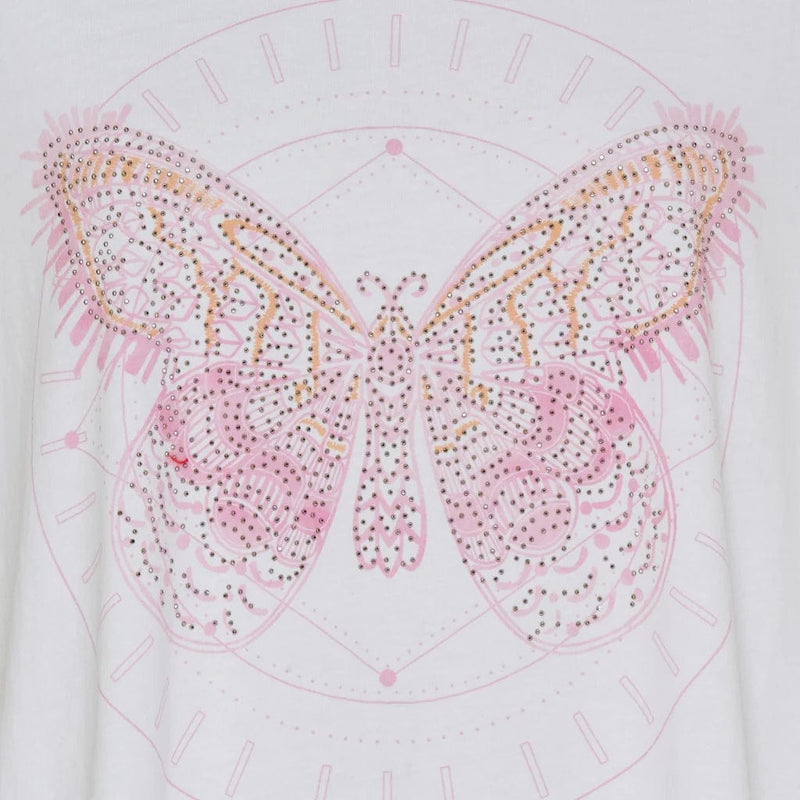 Marta Marie T-shirt 1535 - Rosa Butterfly