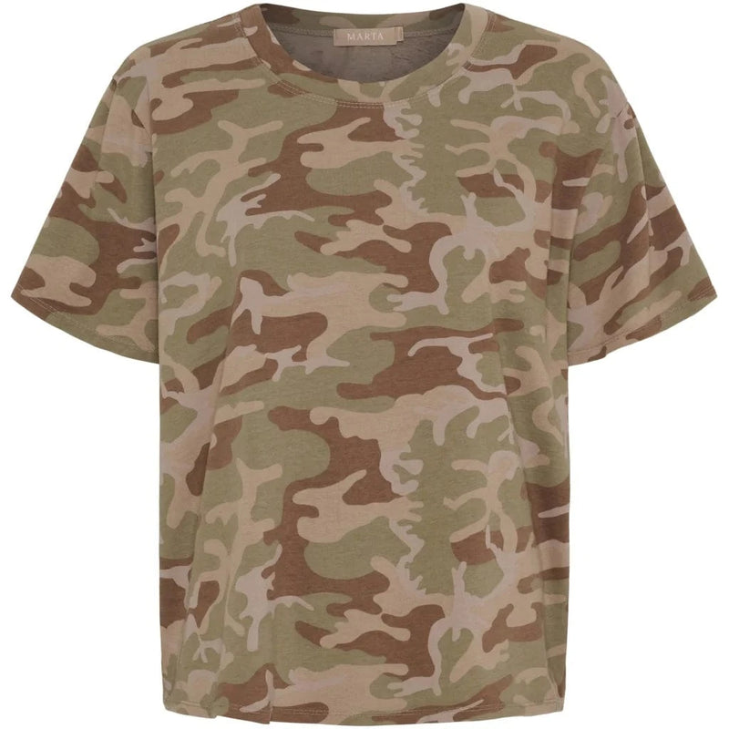 Marta Estrid Tee 22643 - Green Camo