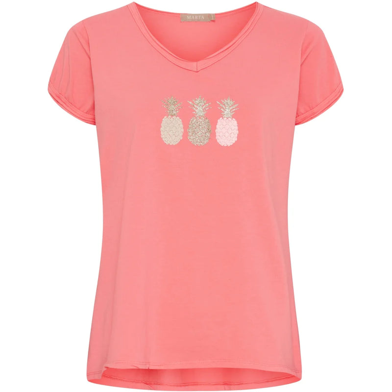 Marta Gemme Tee - Corallo