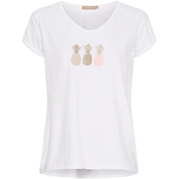 Marta Gemme Tee - White