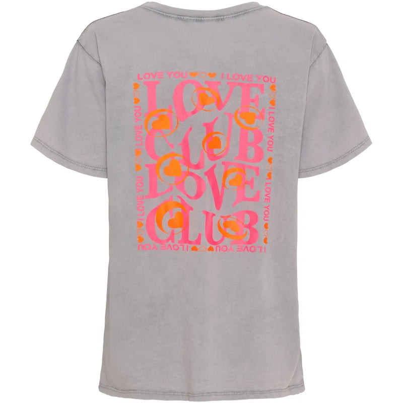 Marta Inge Tee 0532 - Grigio Medio/ Pink Fluo