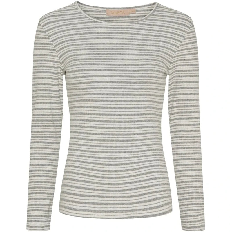 Marta Christel Tee 6452 - Melange/Creme