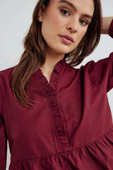 Noella Matti Blouse - Dusty Mahogany (kopi)