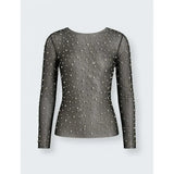 Tim & Simonsen Mesh Pearl Blouse - Black