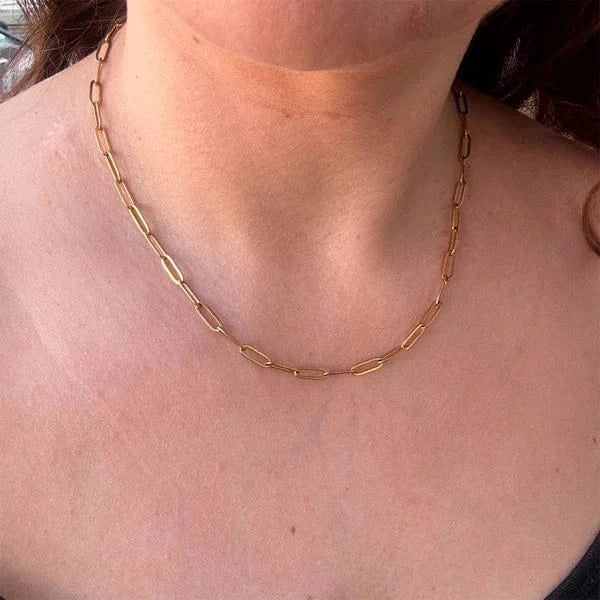 Wolff Jewelry Mini Chain Charm Necklace - Gold