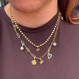 Wolff Jewelry Mini Chain Charm Necklace - Gold