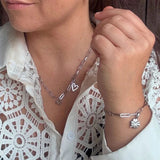Wolff Jewelry Mini Chain Charm Necklace - Silver