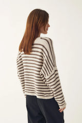Noella N-Lenda Knit Cardigan - Brown