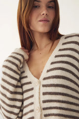 Noella N-Lenda Knit Cardigan - Brown