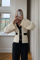 Noella N-Lenyxette Knit Cardigan - White