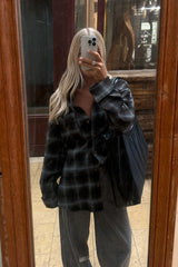 Noella Marlon Shirt - Brown Blue Check