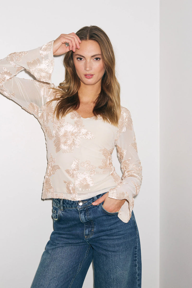 Noella Lucille Top - Ivory