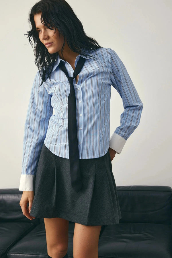Noella Loyce Shirt - Blue stripe