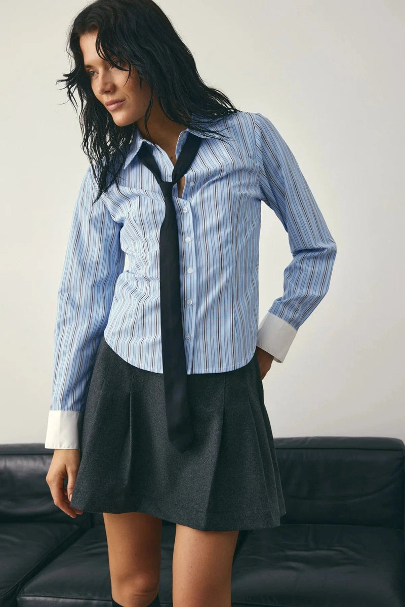 Noella Loyce Shirt - Blue stripe