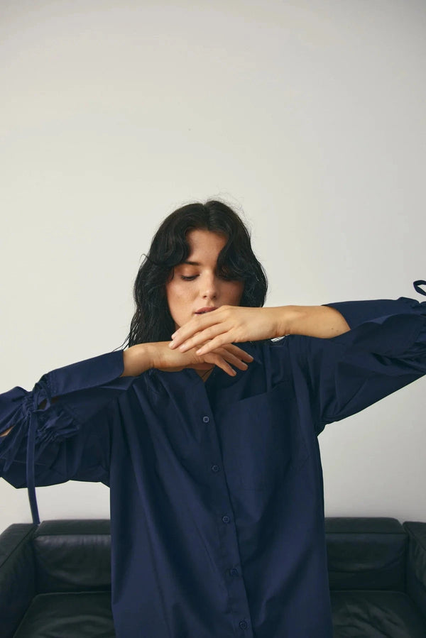 Noella Luwana Shirt - Navy