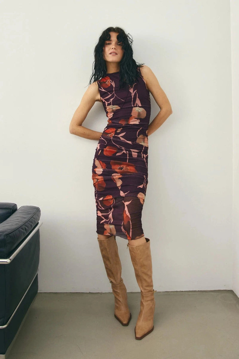 Noella Sutton Dress - Caris Red print