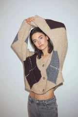 Noella N-Laiana Knit Cardigan - Sand Malange