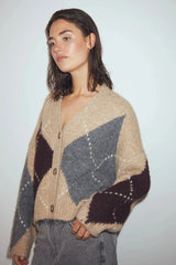 Noella N-Laiana Knit Cardigan - Sand Malange