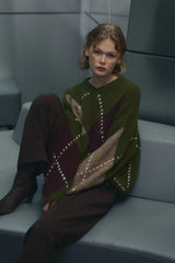 Noella Lai Knit - Avocado Green Mix