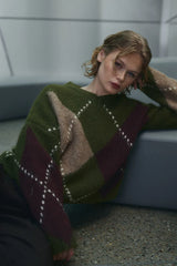 Noella Lai Knit - Avocado Green Mix