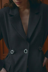Noella Marice Blazer - Grey Herringbone