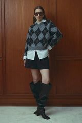 Noella N-Lai Knit - Black Grey Mix