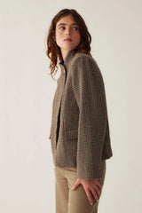Noella N-Monique Blazer Delphia Brown Check