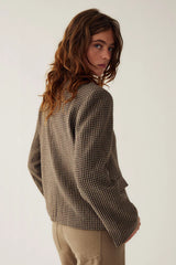 Noella N-Monique Blazer Delphia Brown Check