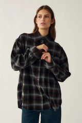 Noella Marlon Shirt - Brown Blue Check