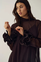 Noella Latania Dress - Chocolate