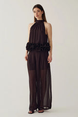 Noella Marjolaine Blouse - Chocolate