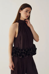 Noella Marjolaine Blouse - Chocolate