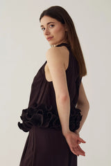 Noella Marjolaine Blouse - Chocolate