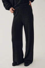 Noella Melodee Knit Pants - Dark Grey Melange