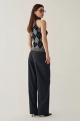 Noella N-Lajoianna Knit Top - Black Grey Mix