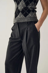 Noella N-Mahala MW Pants - Grey Herringbone