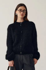 Noella N-Kea Mohair Cardigan - Black