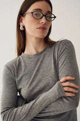 Noella Lidie Top - Medium Grey
