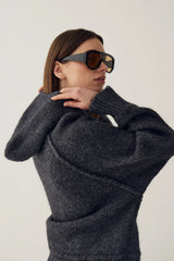 Noella Meeko Knit Dark Grey Melange
