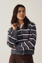 Noella Merryll Knit - Delissa Grey Stripe