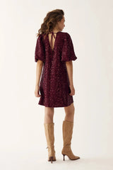 Noella Pastis Short Dress - Winetasting