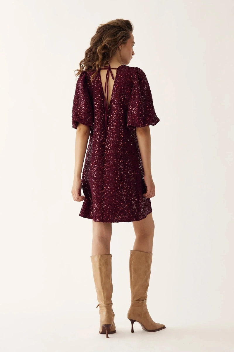 Noella Pastis Short Dress - Winetasting